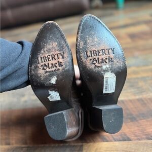 LIBERTY Black Cowboy Boots - Brown
